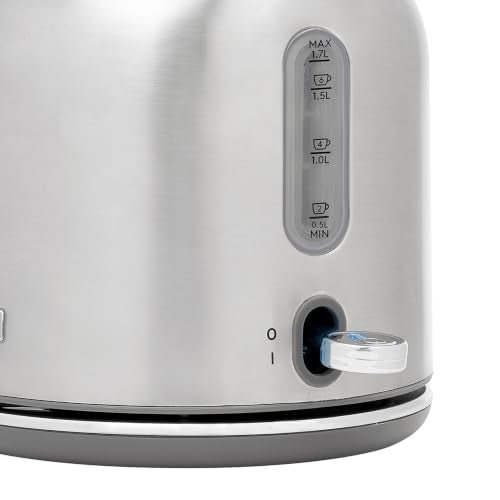 Heritage 1.7 Liter Cordless Electric Kettle (Steel & Chrome)