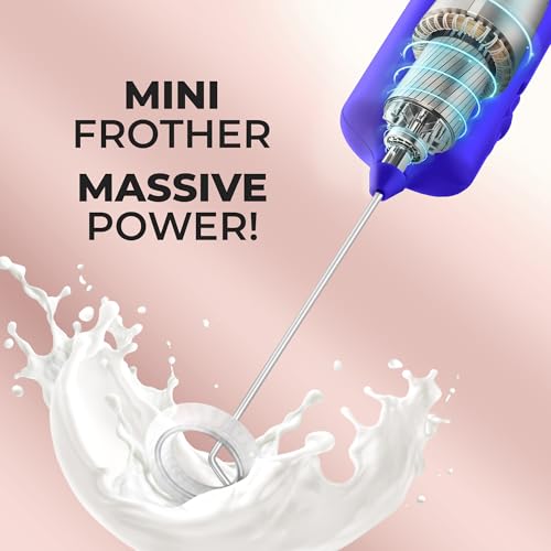 Mini & Mighty Milk Frother Wand (All Must Go Royal Blue / Mini Frother)