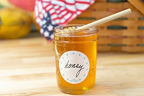 Dissolvable Food Labels for Canning (Teal Round)