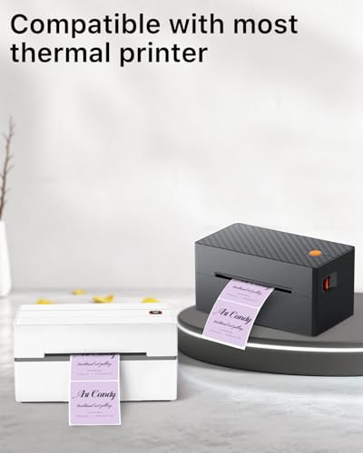 2"x2" Purple Square Thermal Labels