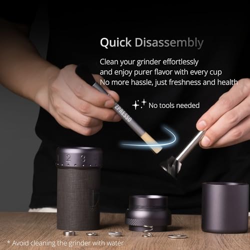 J Ultra Manual Coffee Grinder Iron Gray