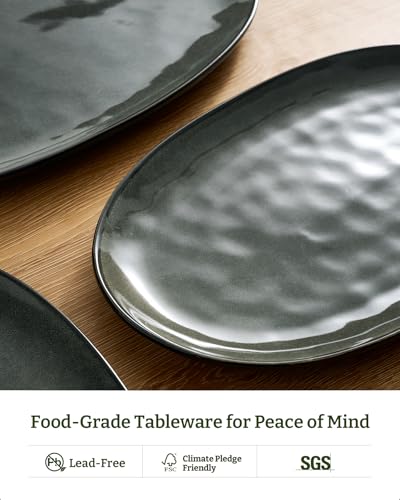 Serving Platters Set of 3 Sizes (Deep Forest)
