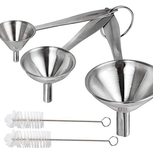 Kitchen Funnel for Filling Bottles (3PCS Long Handle Funnel Set)