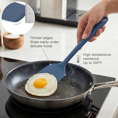 Silicone Spatula Set of 7 (PureDarkBlue)