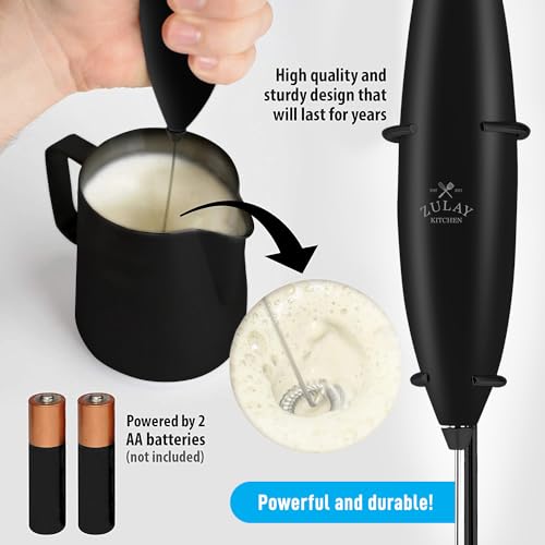 Zulay Premium Gift Milk Frother Set (Grand Executive Black / Gift Box Frother)