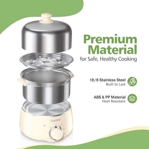 Hard Boiled Egg Cooker (Beige / 2-Tier)