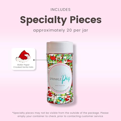 Merry Whatever Sprinkle Mix (Lime, Green, Red, White, Aqua)