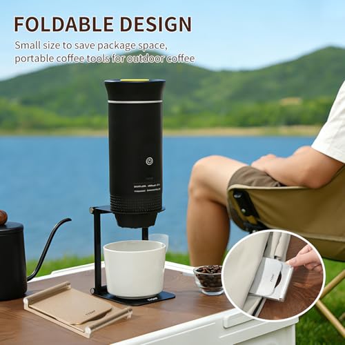 Pour Over Coffee Maker Stand (Golden / Round)