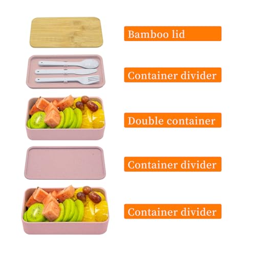 Bento Box Adult Lunch Box with Dividers