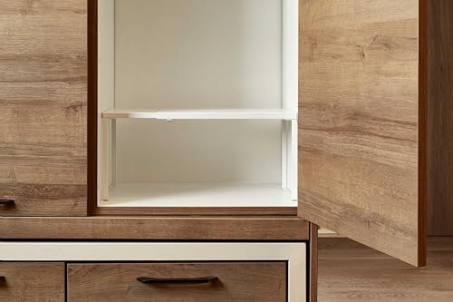 Expandable Cabinet Shelf (White / 11.8’’D * 14.56-24.6’’W * 8.46’’H)