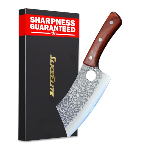 Meat Cleaver Forged Butcher Knife Meat Cutting Knife Kitchen Knives BBQ