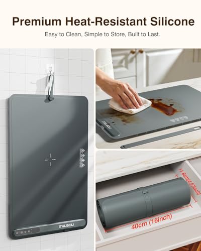 Warming Mat for Food (Dark Grey / Large)
