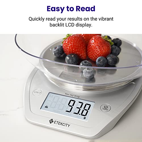 0.1g Food Kitchen Scale (Arctic Sliver / 11lb / 11lb)