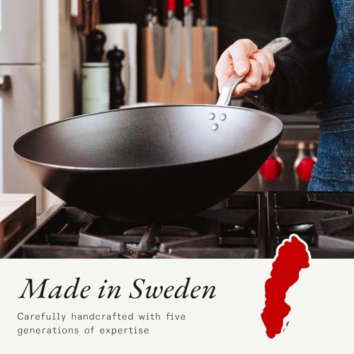 Cookware 13" Seasoned Carbon Steel Wok (13" Seasoned Carbon Steel)