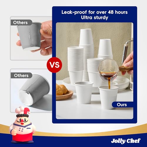 3oz Paper Cups 300 Packs Hot Beverages Disposable Bathroom Cups (3 oz-300 pack)