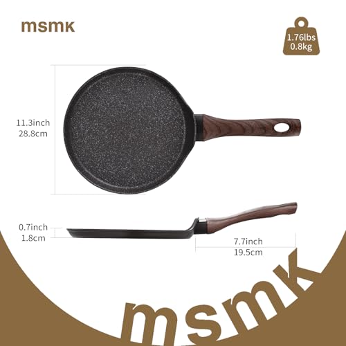11 Inch Nonstick Crepe Pan (11 INCH（Brown）)