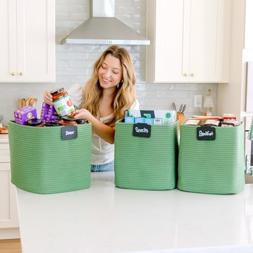 13x15x13 Kallax Storage Cubes Bins (Green / 15 x 13 x 13 (Kallax))