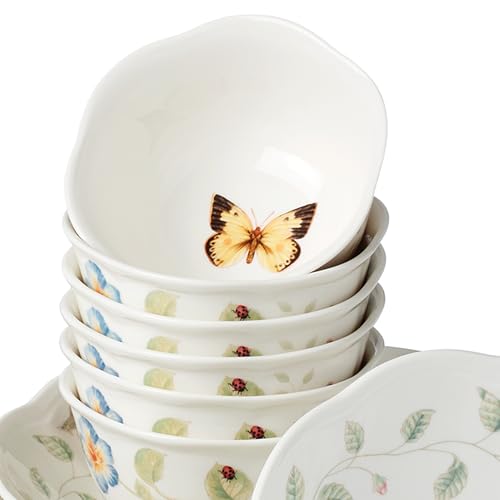 Butterfly Meadow Porcelain 24 (Butterfly Meadow 24-Piece Bowl Set)