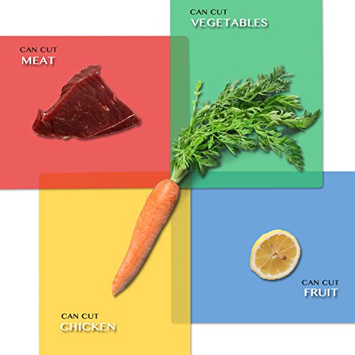Plastic Cutting Boards for Kitchen (Translucent color)