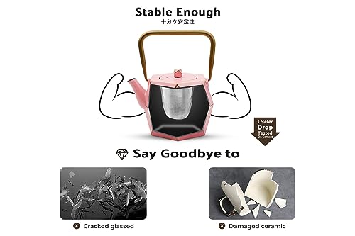 Cast Iron Teapot (30 oz / Pink Diamond)