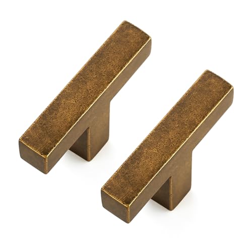 Antique Brass Cabinet Handles Cabinet Pulls Single Hole 20 Pack (Antique Brass / Single Hole)