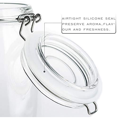 4 Pack Glass Canister Set