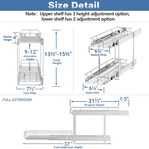 Individual Pull Out Cabinet Organizer