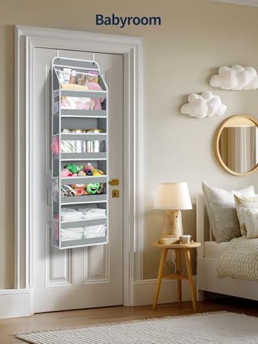 5 Tier Over the Door Organizer (Grey / 5 Tier)
