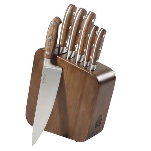 Knife Block Set (Walnut Wood)