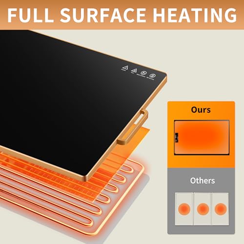 Warming Trays for Buffets Party (Black / Extra Large-32"x18")