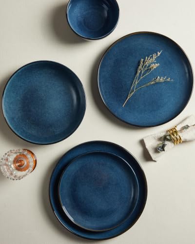 Stoneware Dinnerware Sets for 4 (Starry Blue / Set (16pcs))