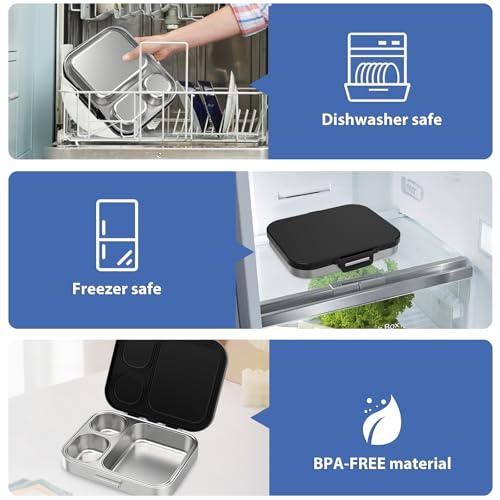 Stainless Steel Bento Lunch Box for Kids