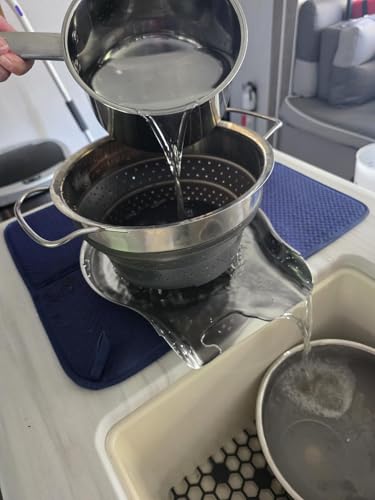 Colander and Strainer Self Drainer Base Plate Stainless Steel for Kitchen