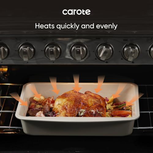 7 Piece Baking Pans Set (Gray & Khaki 7-Piece)