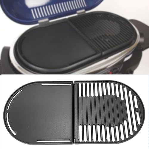 Cast Iron Cooking Griddle and Grates Replacement Parts for Coleman Roadtrip 285 LX LXE LXX Swaptop Grills 13" x 12.5" (Coleman Griddle and Grates)