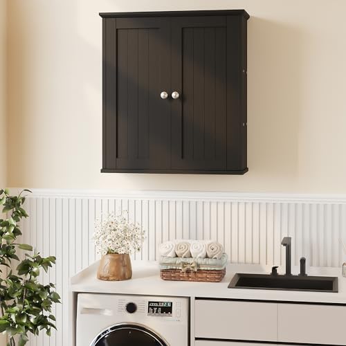 Bathroom Wall Cabinet (Black)