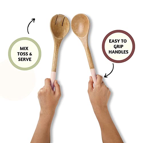 Salad Servers or Salad Tongs (Pink / 12 inch)