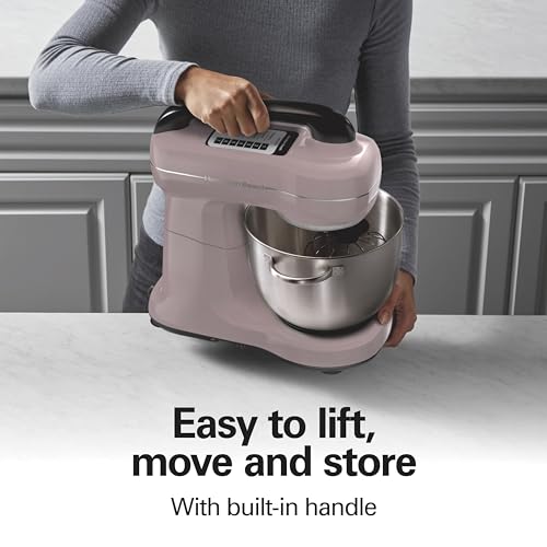 4 Qt Electric Stand Mixer With 7 Speeds (Pink / 4 Quarts)