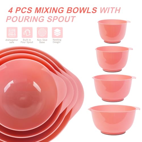 Classic Mixing Bowls Set of 4 (Red)