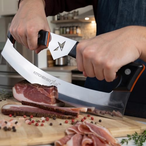 Pizza Cutter Rocker Knife 16 (Gray / 16 Inch)