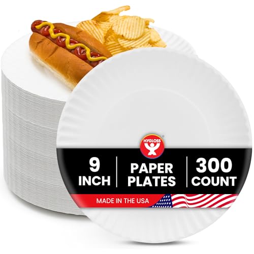 Bulk Paper Plates 9 (300-Pk / 9-Inch)