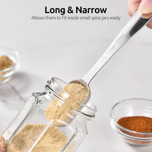 Narrow Square Measuring Spoons (6.6in)