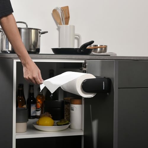 ONE Hand Simple Tear Paper Towel Holder Under Cabinet