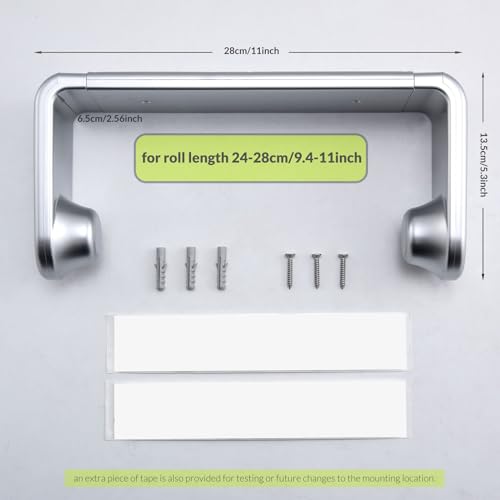 ONE Hand Simple Tear Paper Towel Holder Under Cabinet