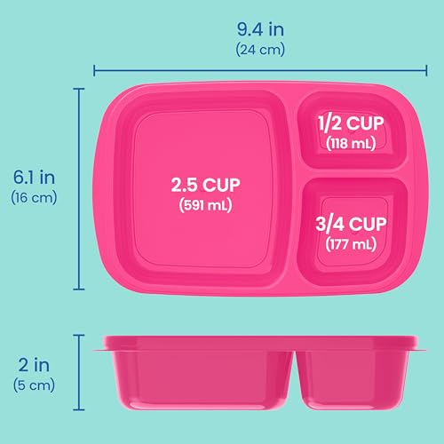 Reusable, BPA-Free, Microwave, Dishwasher & Freezer-Safe, Custom-Fit Lids, Lightweight (Jewel Brights) (Jewel Brights (4-Pack))