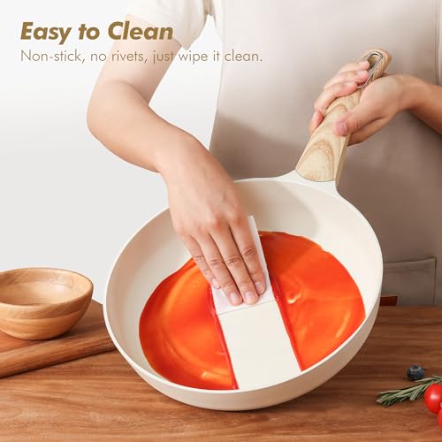 Ceramic Cookware Sets (Granite Ceramic White)