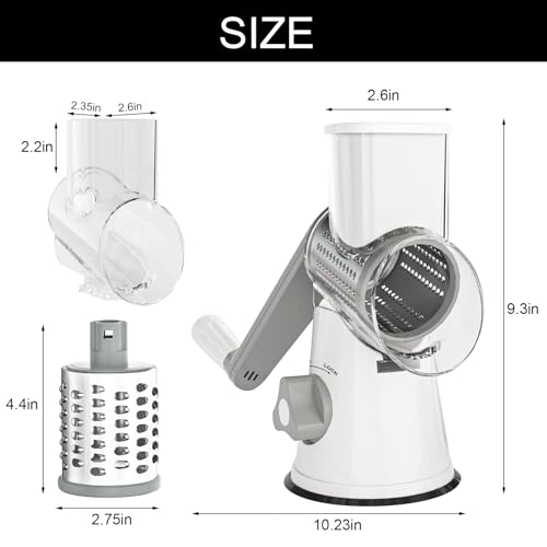 Rotary Cheese Grater Hand Crank Cheese Shredder for Fresh Cheese