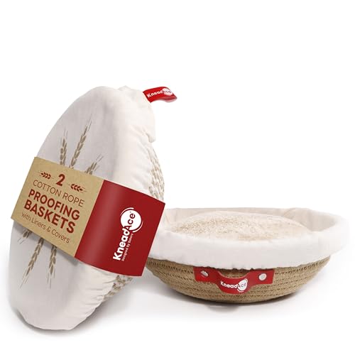 Cotton Rope Banneton Bread Proofing Basket Set (2 Count)