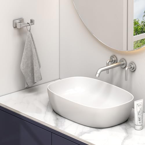 Towel Hook for Bathroom (1 Pack / Brushed Nickel)