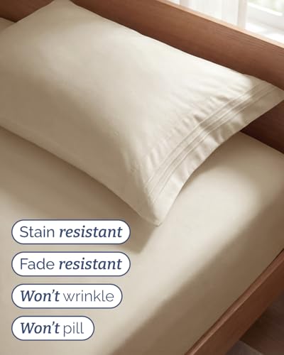 Twin Size 3 Piece Sheet Set (11 - Wheat / Twin)